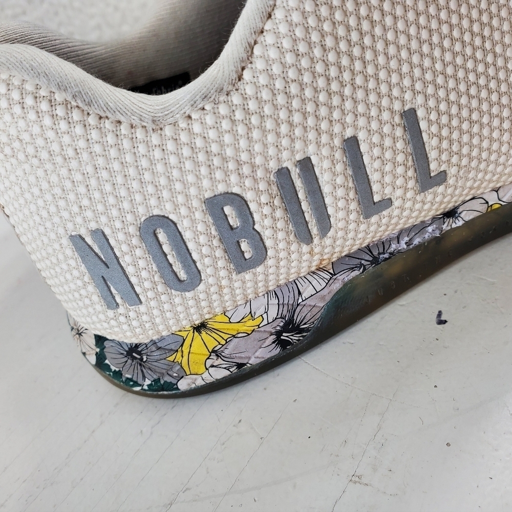 Nobull Spring Fling Trainer Shoes Womens 8.5 Mens 7 Ivory White Running Athletic - Picture 13 of 16